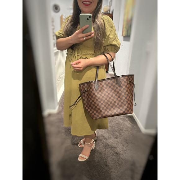 Louis Vuitton MM Ebene Damier Neverfull Tote Shoulder Bag AR0128 - Picture 1 of 13